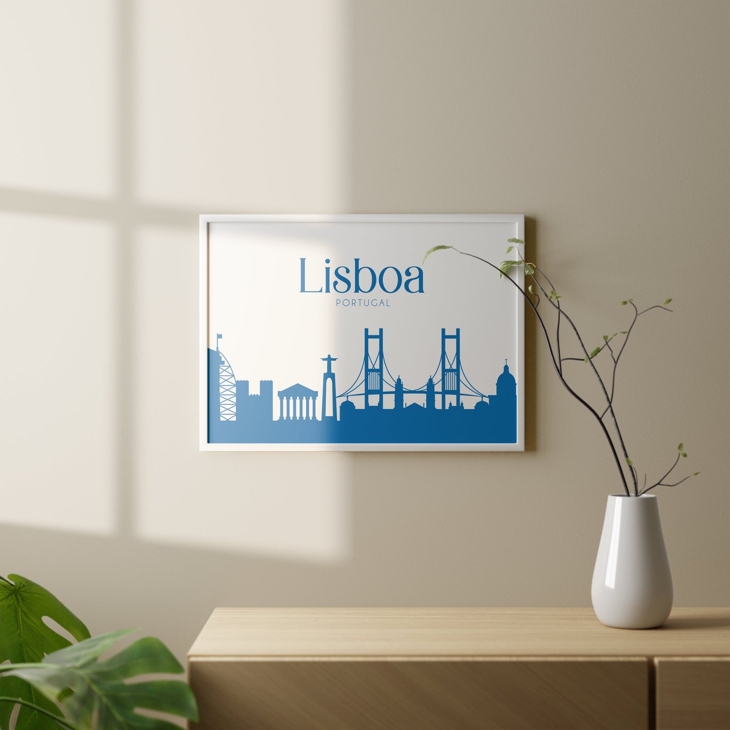 Affiche "Skyline Lisbonne" - PDF à imprimer