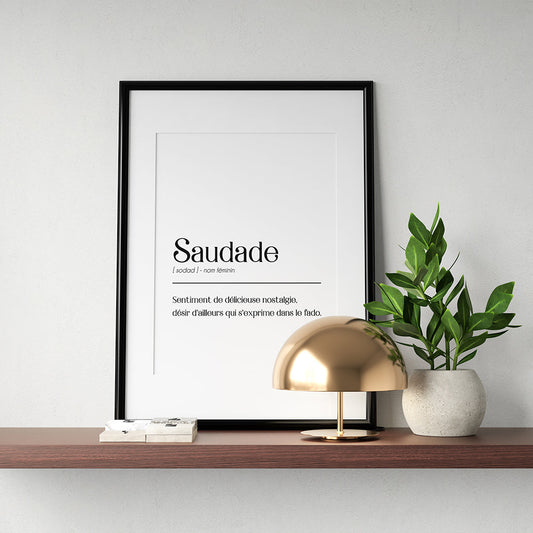 Affiche "Saudade" - PDF à imprimer