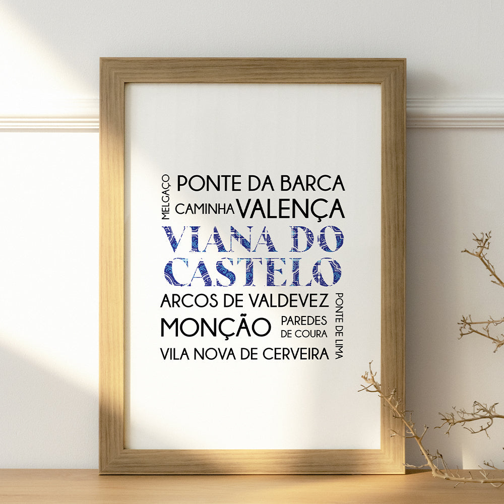 Affiche "District Viana do Castelo" - PDF à imprimer