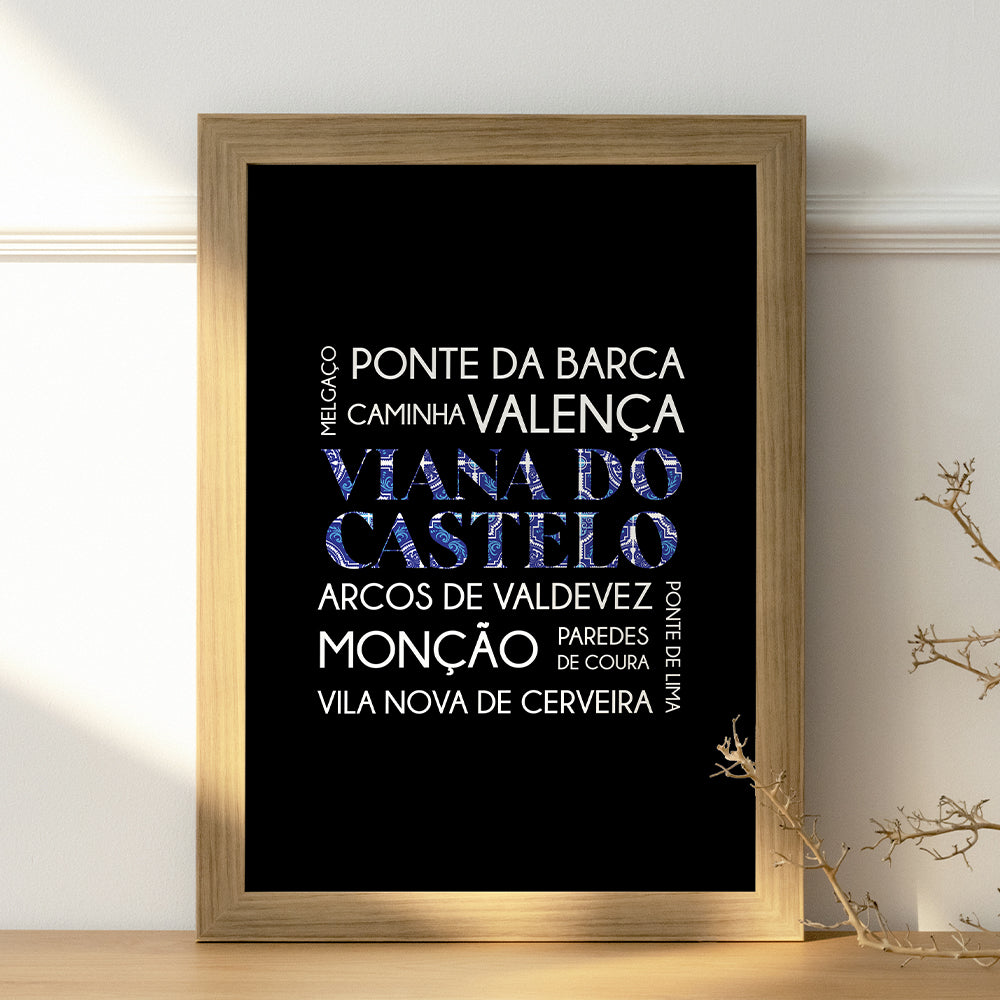 Affiche "District Viana do Castelo" - PDF à imprimer